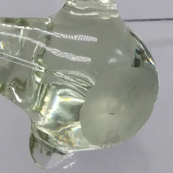 Handmade Art Glass Clear Bird Figurine Paperweight - Picture 6 of 6